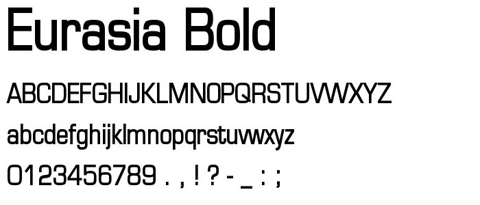 Eurasia Bold font